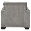 Home Square Set of 3 Sofa & Accent Chair & Ottoman in Alloy Finish