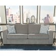 Home Square Set of 3 Sofa & Accent Chair & Ottoman in Alloy Finish
