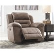 Home Square Set of 2 Power Reclining Loveseat & Recliner in Fossil