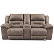 Home Square Set of 2 Power Reclining Loveseat & Recliner in Fossil