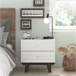 Home Square Set of 3 6-Drawer Dresser & 2 2-Drawer Nightstands in Matte White