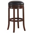 Home Square Set of 3 30-inch Backless Medium Walnut Wood Bar Stool
