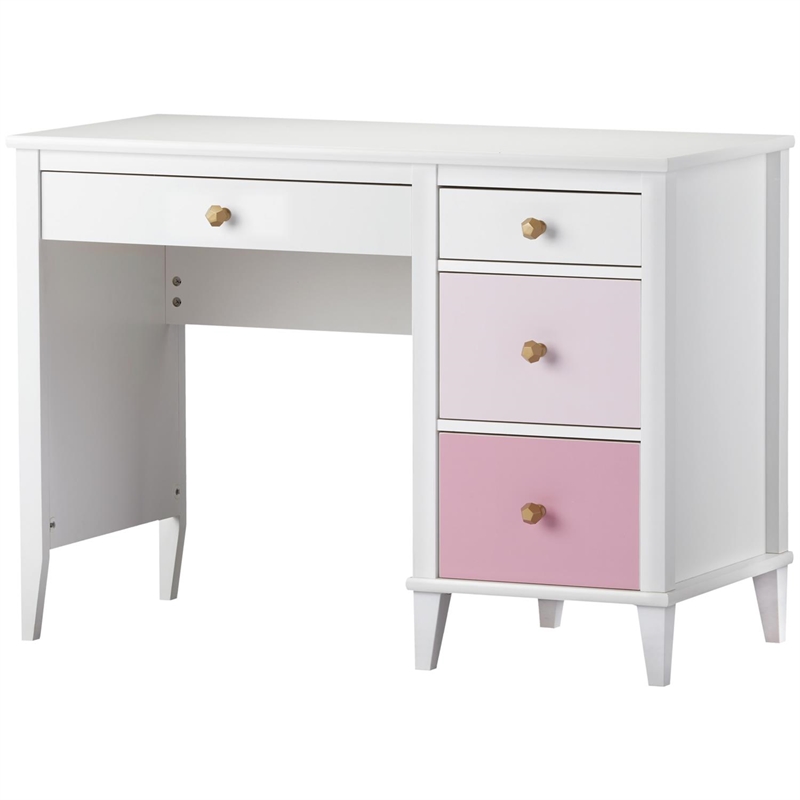 Little Seeds Monarch Hill Poppy Desk in White and Pink