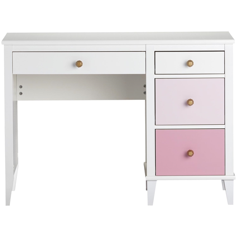 Little Seeds Monarch Hill Poppy Desk in White and Pink