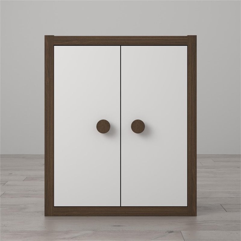 Little Seeds Sierra Ridge Terra Bookcase in Walnut and White