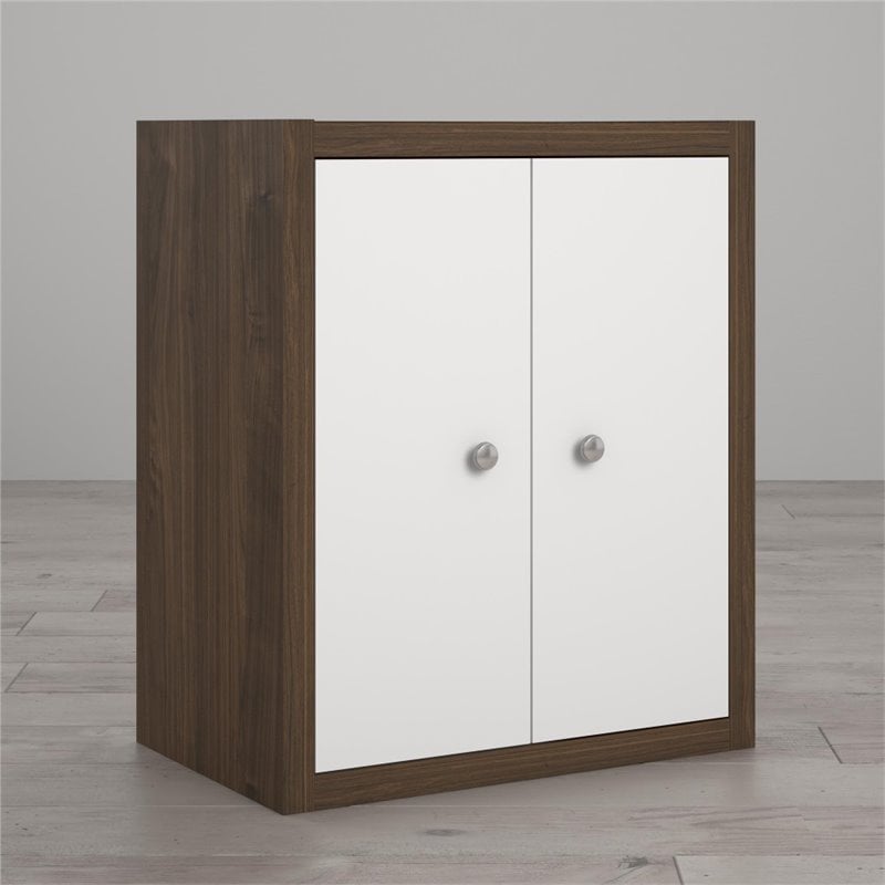 Little Seeds Sierra Ridge Terra Bookcase in Walnut and White