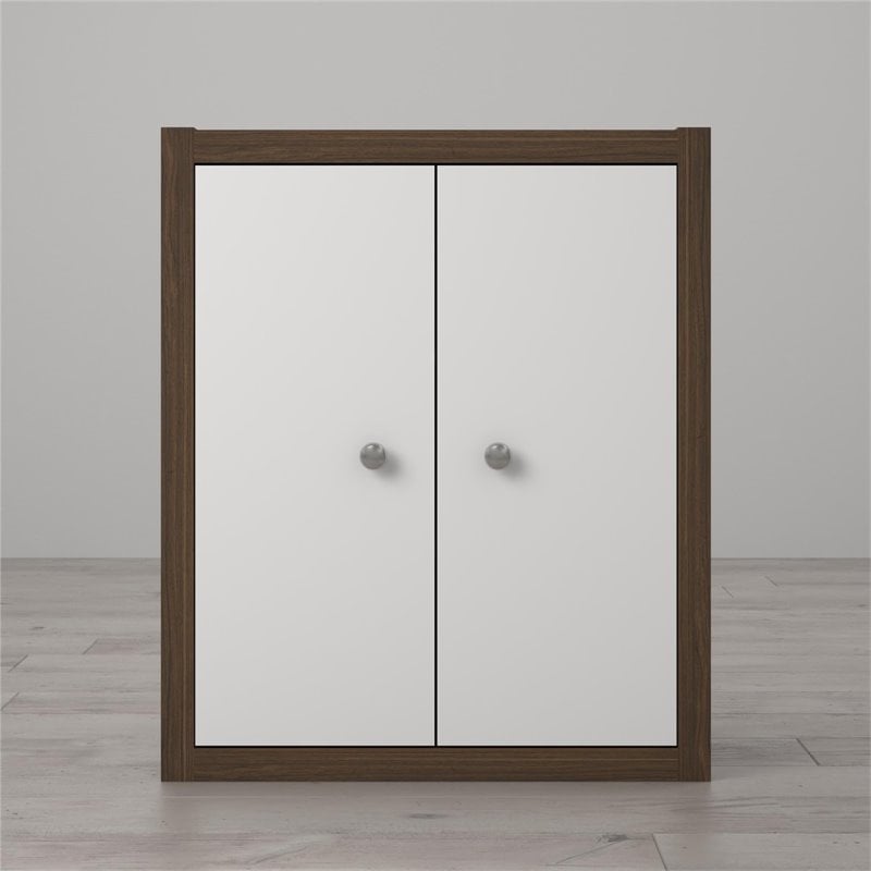 Little Seeds Sierra Ridge Terra Bookcase in Walnut and White