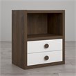 Little Seeds Sierra Ridge Terra 2 Drawer Bookcase in Walnut and White