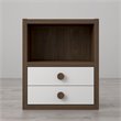Little Seeds Sierra Ridge Terra 2 Drawer Bookcase in Walnut and White