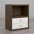 Little Seeds Sierra Ridge Terra 2 Drawer Bookcase in Walnut and White