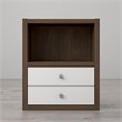 Little Seeds Sierra Ridge Terra 2 Drawer Bookcase in Walnut and White