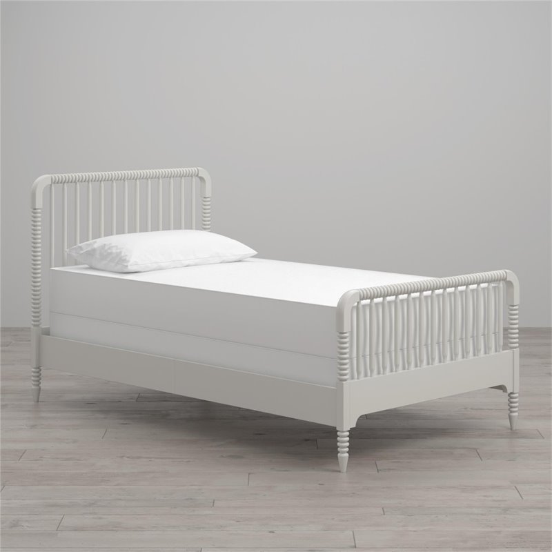 Little Seeds Rowan Valley Linden Twin Spindle Bed in White | Cymax Business