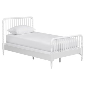 little seeds rowan valley linden twin spindle bed in white
