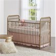 Little Seeds Traditional Monarch Hill Ivy Metal Adjustable Crib in Gold