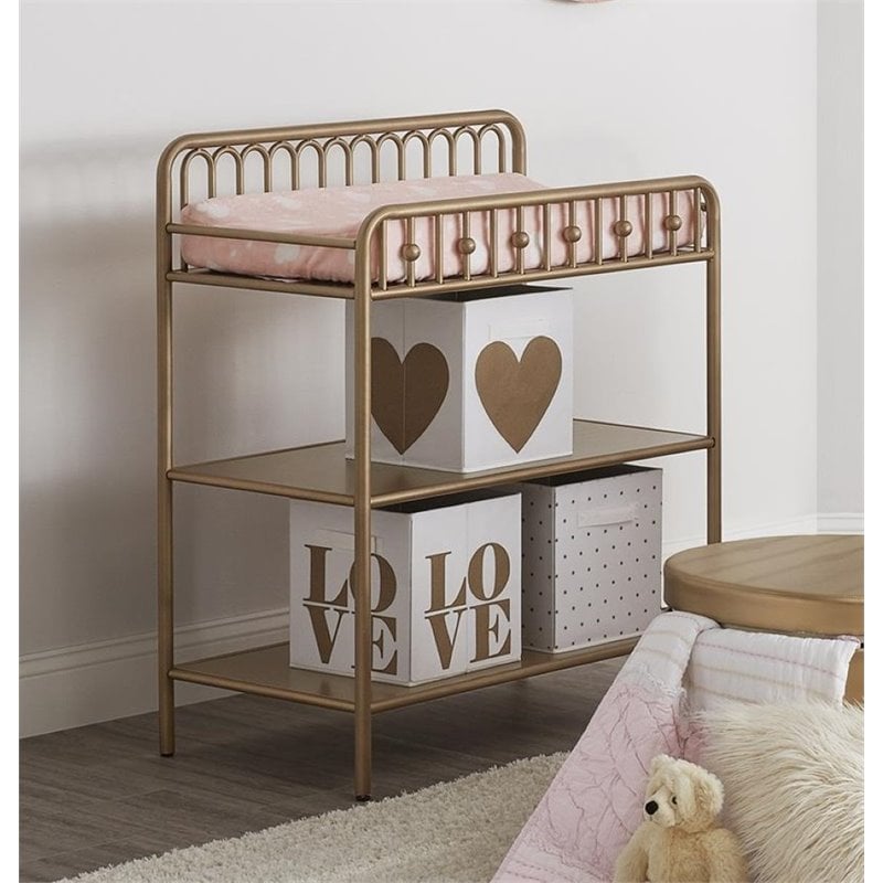 metal changing table