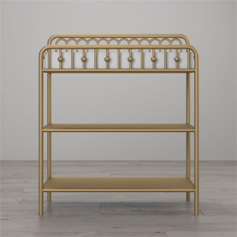 gold changing table