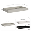 Little Seeds Traditional Changing Table Topper in Painted White