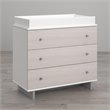 Little Seeds Maple Lane Dove 3 Drawer Changing Table in White