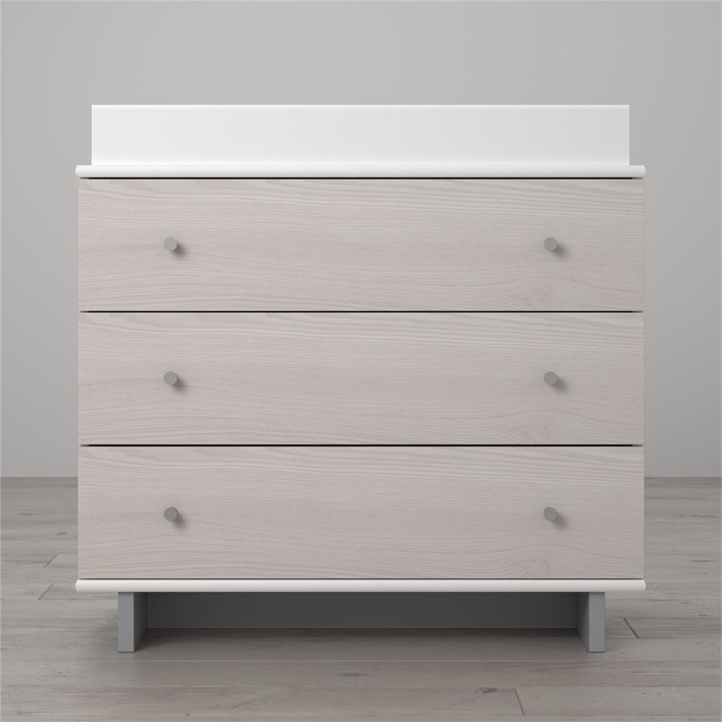 Little Seeds Maple Lane Dove 3 Drawer Changing Table in White