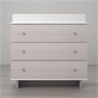 Little Seeds Maple Lane Dove 3 Drawer Changing Table in White