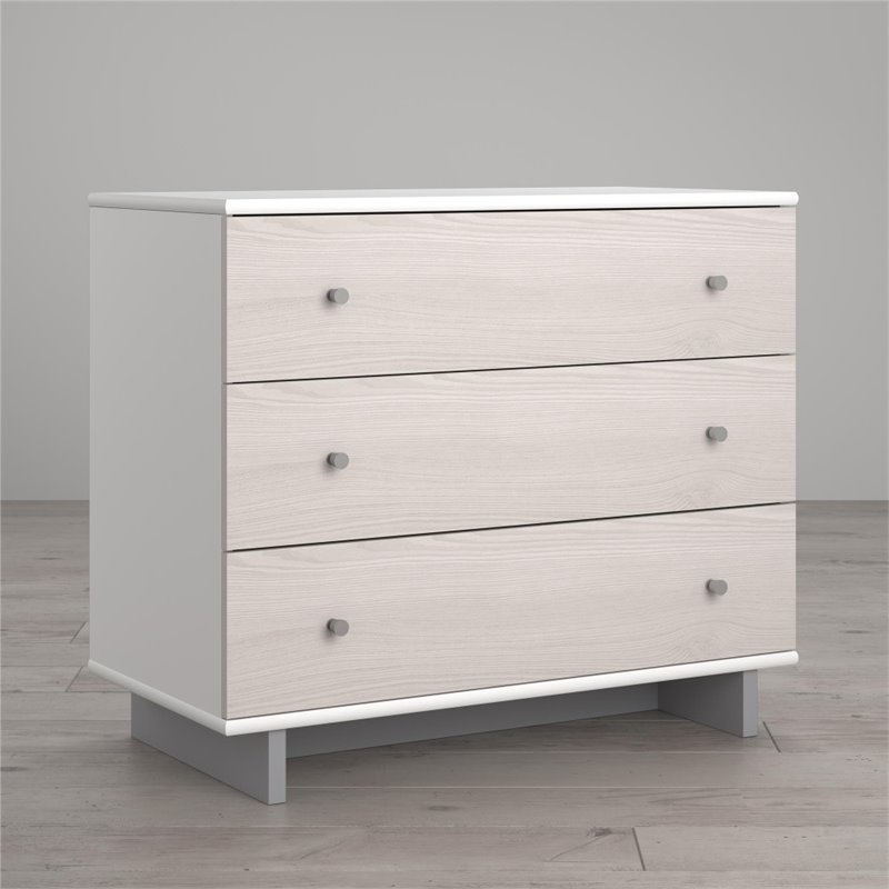 Little Seeds Maple Lane Dove 3 Drawer Changing Table in White