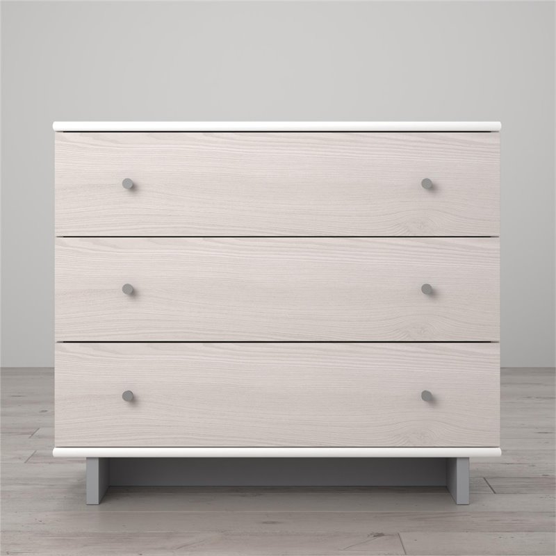 Little Seeds Maple Lane Dove 3 Drawer Changing Table in White