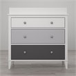 Little Seeds Monarch Hill Poppy Wood 3 Drawer Changing Table in Gray