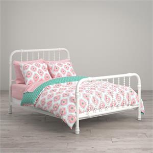 Little Seeds Cora 7 piece Full Bedding Set in Pink and Green