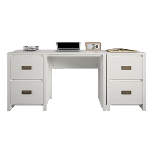 little seeds monarch hill haven single pedestal kids desk/nightstand in white