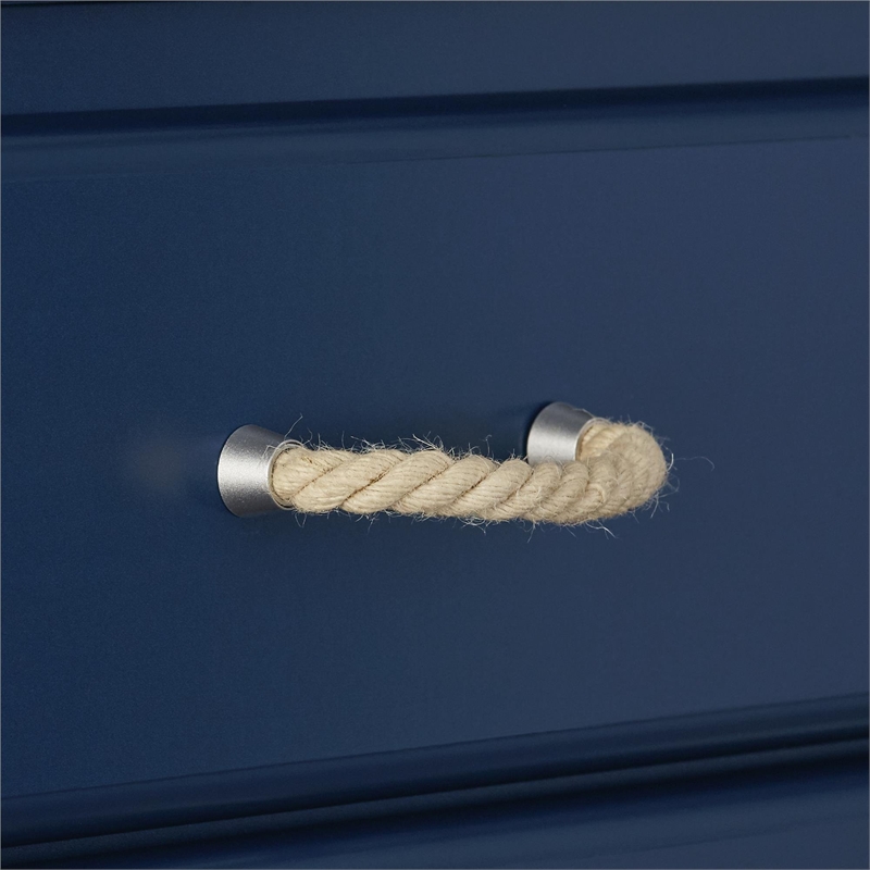 Little Seeds Sierra Ridge Mesa Twin Bed with Storage in Blue