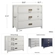 Little Seeds Monarch Hill Haven 3 Drawer White Kids Dresser