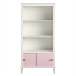 Little Seeds Monarch Hill Poppy Kids White Bookcase in Pink Doors