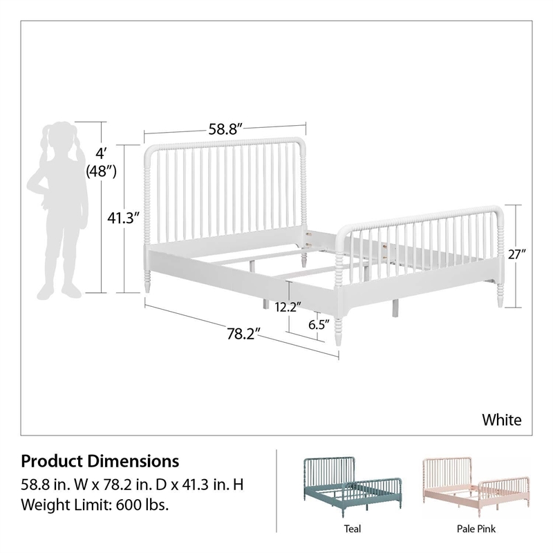 Little Seeds Rowan Valley Linden Kids Full Size Teal Bedframe