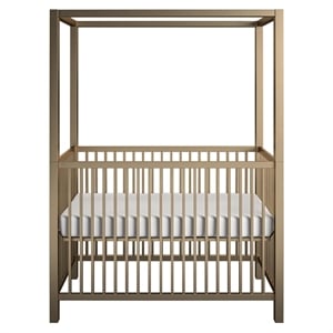 little seeds contemporary monarch hill haven gold metal canopy crib