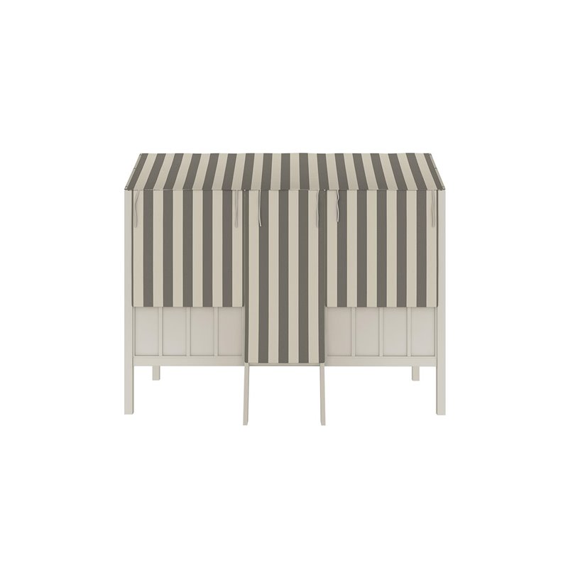 Little Seeds Rowan Valley Forest Twin Loft Bed in Grey & Taupe