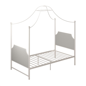 little seeds monarch hill clementine canopy twin bed in white