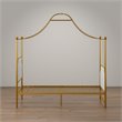 Little Seeds Monarch Hill Clementine Canopy Twin Bed in Gold