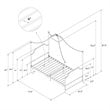 Little Seeds Monarch Hill Clementine Canopy Twin Bed in Gold