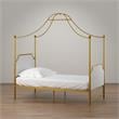 Little Seeds Monarch Hill Clementine Canopy Twin Bed in Gold