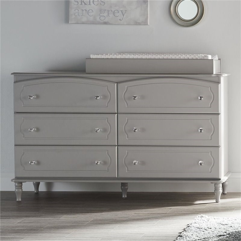 Little Seeds Transitional Rowan Valley Laren Changing Table Topper in Gray