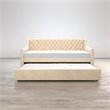Little Seeds Monarch Hill Ambrosia Twin Daybed and Trundle in Ivory Velvet