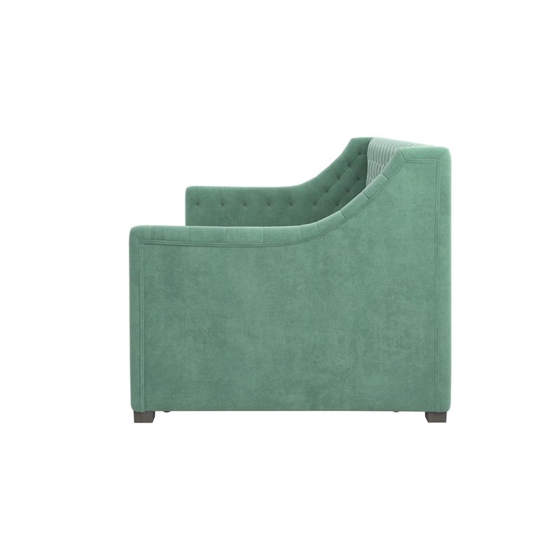Little Seeds Monarch Hill Ambrosia Twin Daybed and Trundle in Teal Velvet