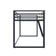 Little Seeds Monarch Hill Haven Twin Metal Junior Loft Bed in Navy