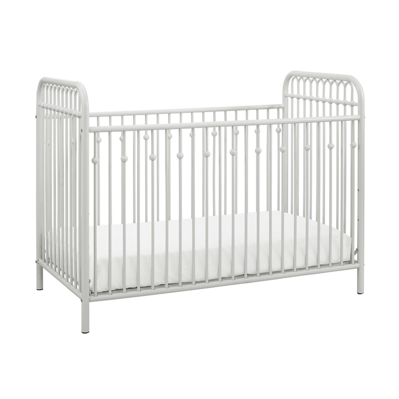 Little Seeds Contemporary Monarch Hill Ivy White Metal Baby Crib