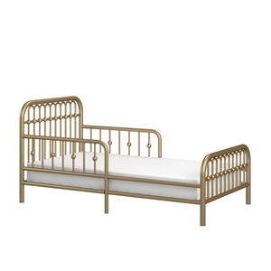 Little Seeds Contemporary Monarch Hill Ivy Metal Toddler Bed in Gold