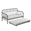 Little Seeds Willow Black Metal Daybed with Trundle