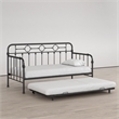 Little Seeds Willow Black Metal Daybed with Trundle
