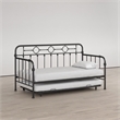 Little Seeds Willow Black Metal Daybed with Trundle