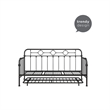 Little Seeds Willow Black Metal Daybed with Trundle