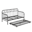 Little Seeds Willow Black Metal Daybed with Trundle